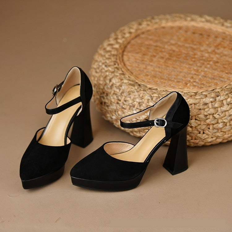 Sandales à Bride, Talon Aiguille Pointu – Découpes