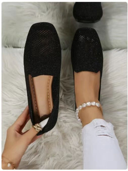 Mocassins Plats à Bout Rond