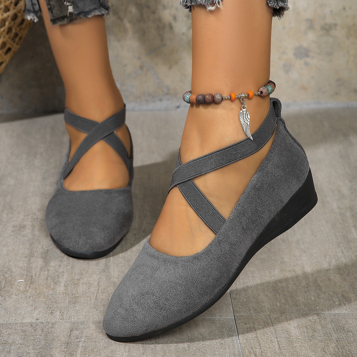 Chaussures Compensées Confort Élégant - Elixoly
