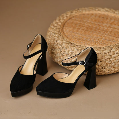 Sandales à Bride, Talon Aiguille Pointu – Découpes